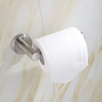 Ensemble de 3 supports muraux en acier inoxydable pour serviettes, porte-papier et crochets, facile à nettoyer, pour salle de bain