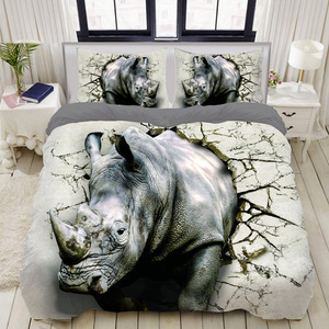 Funda nórdica animales 3d de impresión personalizado ropa de cama 3d impreso ropa de cama de tejido 100% poliéster <span class=keywords><strong>40</strong></span> Bsci grado 10 Sets 4 Pcs <span class=keywords><strong>Elan</strong></span> a casa - Product Image 3