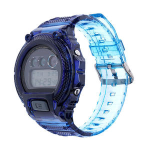 ONTHEELEVEL, reloj de resina transparente colorido, pulsera de banda con bisel, accesorios para hombre y mujer, 900, de colores - Product Image 6