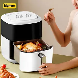 Myriver – friteuse à Air sans huile 1700W, 6.5L, électrique, Lcd, écran tactile numérique, 8 fonctions de cuisson