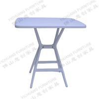 Thé et table basse en plastique blanc moderne pour le jardin à manger l'utilisation de l'hôtel