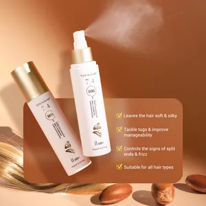 Wholesale Hair Oil Sheen Spray Shine Finishing Oil Make Hair Silky Private Label Custom Heat Protectant Spray For Hair