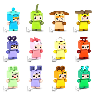Sưu Tập 12-Mảnh Mini Không Gian <span class=keywords><strong>Robot</strong></span> Loạt Con Số Nhựa Buildable Gạch Đồ Chơi Cho Trẻ Em Bất Ngờ Bộ Sưu Tập - Product Image 4
