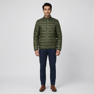 Wholesale OEM <b>Men</b> Puffer <b>Jackets</b> Stand Collar High Quality Oversized Winter <b>Warm</b> Casual Outerwear - Product Image 1