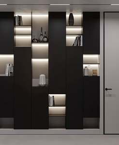 Modern Versatile <b>Wood</b> Panel Decorative <b>Bookshelves</b> & Sideboards for Home Bedroom Living Room Dining & Hotel Use - Product Image 1