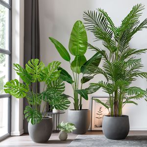 Faux arbre voyageur banane bonsaï intérieur maison ornement PE plante verte en pot oiseau paradis <span class=keywords><strong>pour</strong></span> la décoration - Product Image 2