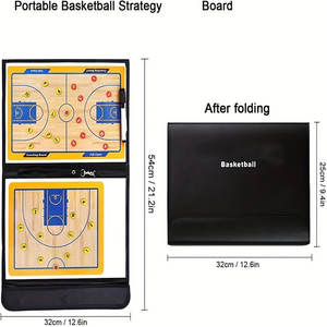 Premium PVC <strong>Basketball</strong> Tactics Board -Portable, Durable &amp; Magnetic for Coaches | Pro <strong>Training</strong> <strong>Tool</strong> to Visualize Winning Plays - Product Image 6