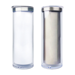 Us magazzino 20oz <span class=keywords><strong>fai</strong></span> <span class=keywords><strong>da</strong></span> <span class=keywords><strong>te</strong></span> Glitter sublimazione globo di neve Skinny Tumbler con coperchi scorrevoli per la sublimazione della tintura pressa di calore - Product Image 4