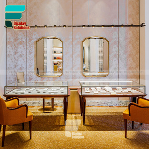 Customized Luxury Jewelry Cabinet Jewelry Store Design <strong>Glass</strong> Display Counter Shelf <strong>Rack</strong> for Jewelry Display - Product Image 3