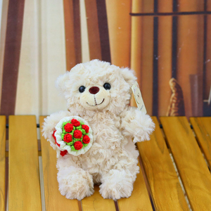 ตุ๊กตาหมีวาเลนไทน์ขนาด 8 นิ้ว ของเล่นตุ๊กตาขนนุ่มรูปดอกกุหลาบ ของขวัญวันเกิด วันหยุด สำหรับเด็ก - Product Image 6
