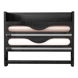 Découpeur de film alimentaire avec boîte de <span class=keywords><strong>rangement</strong></span> <span class=keywords><strong>tiroir</strong></span>, boîte de découpe pour papier aluminium et film alimentaire, boîte de <span class=keywords><strong>rangement</strong></span> de cuisine en bambou - Product Image 5