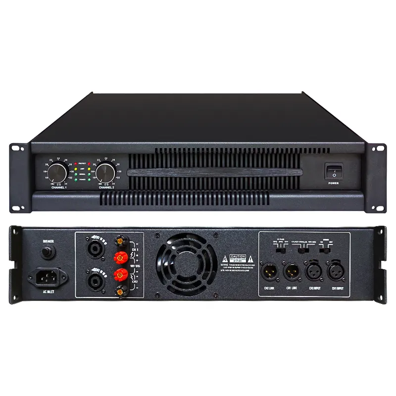 VR1000 2000W 전문 1U 하이파이 1000W 디지털 앰프 프로 오디오 앰프 dsp 서브 우퍼 2 채널 클래스 D 앰프
