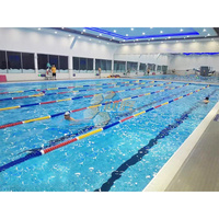 Piscine de compétition préfabriquée en acier Zn-Al-Mg, grande, facile à construire, intelligente, pour l'extérieur, hors sol, pour l'entraînement