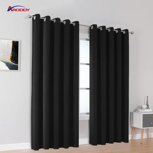 ARODDY <strong>Black</strong> <strong>Curtains</strong> 45"L*52"W Custom Red Window Drapery Blackout Roman Rideaux Decoration <strong>Curtains</strong> for <strong>Bedroom</strong> - Product Image 1