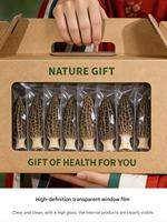 Boîtes cadeaux auto-érectables personnalisées en carton ondulé de luxe, écologiques, recyclables, avec poignée, pour produits secs