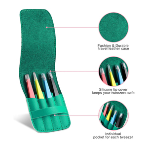 Pince à épiler à pointe fine en acier inoxydable, outil de précision pour le modelage des sourcils, l'élimination des poils incarnés, soins de beauté - Product Image 6
