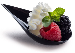 Dùng Một Lần Màu Trắng Và Màu Đen Nhựa Dao Kéo Thiết Lập Nhỏ Giọt Lá Tấm Trà Phá Phá vỡ Muỗng Cho Món Tráng Miệng Tùy Chọn Cho Dao Sử Dụng Trong Trà Tự Chọn - Product Image 6