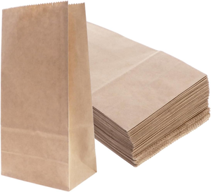 Tùy chỉnh bền Túi giấy Kraft thân thiện với môi trường cho thực phẩm lớp Nâu ăn trưa & bánh takeout bao bì có thể tái chế tùy chỉnh logo & kích thước - Product Image 1