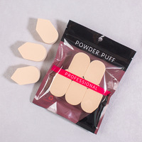 Éponge à maquillage en forme de cube de glace polygonale, ne se mouille pas facilement, pour poudre libre sèche ou humide, avec emballage
