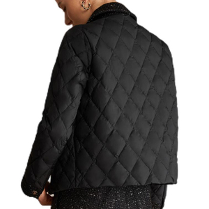 Luxo Diamante Incrustado Mulheres Inverno Down Jacket Magro Pato Curto Down Puffer Casaco Quente Luz Casual Quilted Jacket Com <span class=keywords><strong>Web</strong></span> - Product Image 4