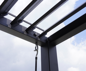 Pérgola de aluminio personalizada <span class=keywords><strong>para</strong></span> jardín, terraza exterior, balcón, persiana eléctrica, techo, impermeable, <span class=keywords><strong>precios</strong></span> de fábrica, naturaleza tratada a presión - Product Image 5