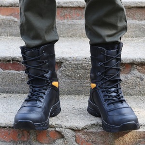 Bottes de lutte contre les incendies forestiers, hautes, en cuir, résistantes aux perforations, ignifuges, pour la randonnée en extérieur et les secours - Product Image 3