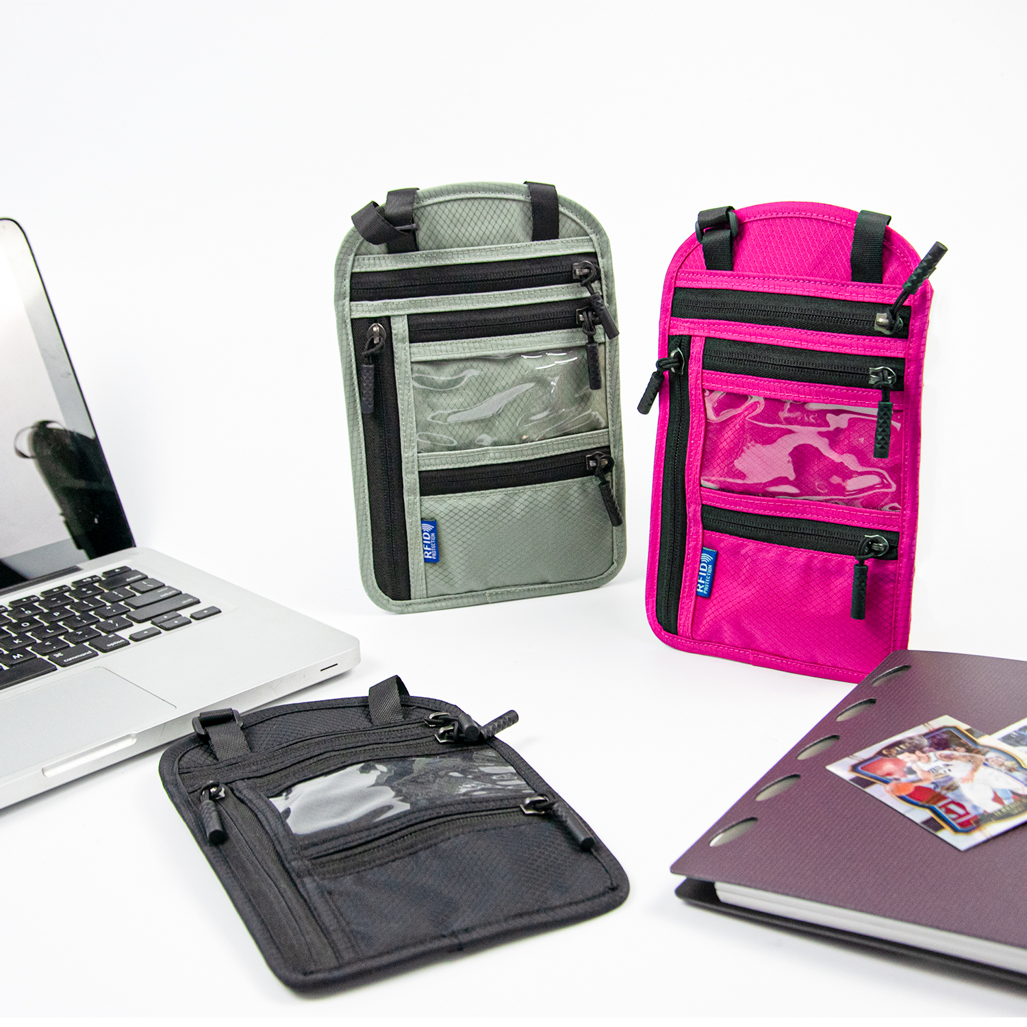 Многофункциональная сумка для карт, Портативная сумка через плечо, сумка для паспорта, для ключей, денег, мобильного телефона с замками на молнии