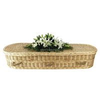 Ataúd de Mimbre Biodegradable Barato Directo de Fábrica, Ataúd de Mimbre Natural para Funerarias