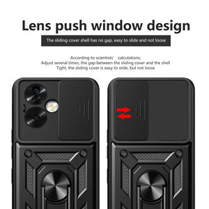 Fundas de teléfono móvil con cámara deslizante para OPPO A5 Pro A5X A3X A3 A79 A78 A76 A60 A16 A92 A72 A52, fundas traseras con soporte de anillo a prueba de golpes - Product Image 3