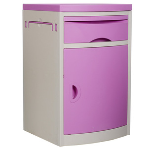 Hospital Cabinet <b>Bedside</b> Table Plastic Top Durable <b>Storage</b> For Home And Hospital Use - Product Image 2
