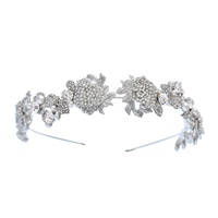 Boho — couronne de diadème en alliage cristal argenté, accessoires pour cheveux de mariée, coiffure de femme, perles de mariage, nouveau Design