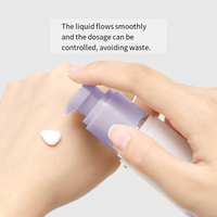 Flacon pompe pulvérisateur sans air pour sérums, impression sérigraphique, 15 ml à 120 ml, en plastique, pour cosmétiques, soins de la peau, crème visage