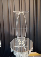 Table de mariage élégante et moderne en acrylique transparent Centre de table à fleurs Support à fleurs Décoration de mariage et centre de table