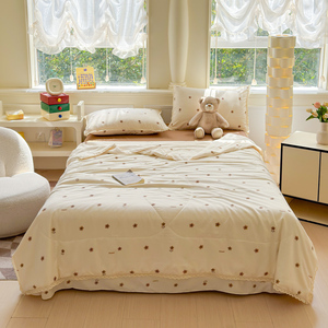 Set Sprei Mewah Modern Semua Musim untuk Anak, Bahan Kain Lapis Dua Benang Cetak, Renda Bolak-Balik, Isi Polyester untuk Rumah - Product Image 6