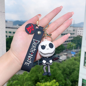 Nuevo estilo anime 3D Pesadilla antes de Navidad PVC Llavero Jack Pegamento Esqueleto llavero para niños regalos - Product Image 6