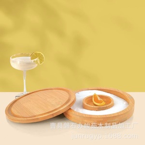 Caja de sal de bambú con cuchara para herramientas de bar, diseño minimalista reutilizable - Product Image 4