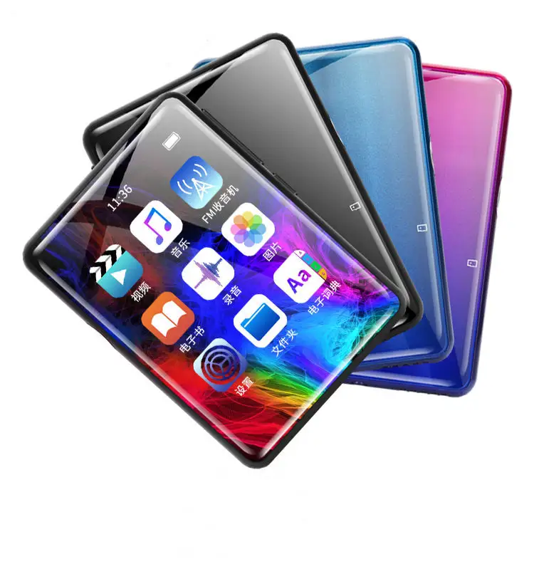 Мини MP4-плеер 2,4 дюймов Bluetooth 5 сенсорный HD экран Спортивный HiFi Звук Музыка Видео плеер компактный портативный радио Электронная книга mp3-плеер