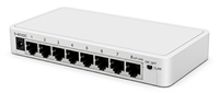 Switch No Administrado de 8 Puertos de Rendimiento Estable, 1.192Mpps, DC5 60V, Aislamiento VLAN, Sin Ventilador, Carcasa de Plástico, para Redes de Oficina y Hogar