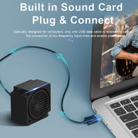 Mini Altavoz Subwoofer USB 2.0 para PC, 5-10W Amplificado, Plug and Play, para Cine en Casa y Uso con Computadora