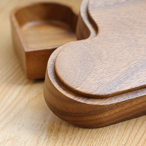 Platos de Madera Personalizados con Logotipo, Bandeja de Dulces en Forma de Corazón, Platos Apilables de Madera Sólida - Product Image 3