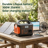 Generator Tenaga Surya Isi Ulang Gelombang Sinus Murni 300W untuk Darurat Rumah dengan Port DC AC USB dan Pengontrol MPPT untuk Berkemah