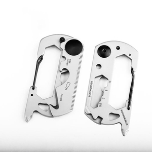 Haute qualité 420 acier inoxydable EDC porte-clés mousqueton avec clé tournevis lame pour bricolage pour tactique extérieur <span class=keywords><strong>Multitool</strong></span> - Product Image 4
