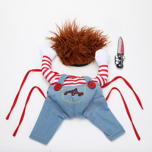 Cane da compagnia vestiti di Halloween cani con un coltello <span class=keywords><strong>Costume</strong></span> di natale di Halloween novità divertente Pet Cat Party Cosplay abbigliamento abbigliamento - Product Image 5