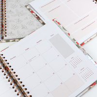 Cuaderno de viaje de tapa dura en espiral personalizado con impresión de libros de fábrica al por mayor disponible planificador/Diario/Agenda opciones de oficina escolar