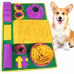 Prezzo di fabbrica portatile Snuffle tappetino resistente per animali domestici gioco del cervello giocattolo stile cartone animato Slow Eating Puzzle Mat - Product Image 1