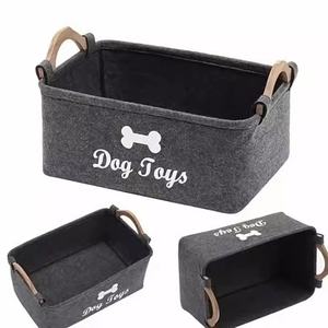 <span class=keywords><strong>Cesta</strong></span> <span class=keywords><strong>de</strong></span> almacenamiento <span class=keywords><strong>de</strong></span> fieltro con asa <span class=keywords><strong>de</strong></span> madera para cosméticos <span class=keywords><strong>de</strong></span> mascotas/joyería/ropa - Estilo japonés coreano <span class=keywords><strong>de</strong></span> dibujos animados Simba - Product Image 3