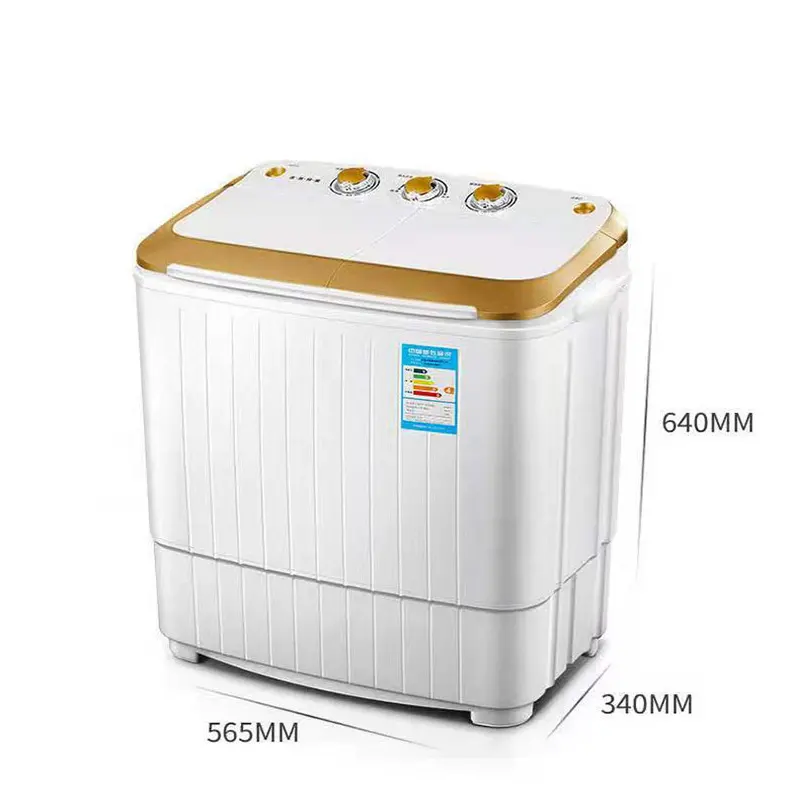 Lavadora semiautomática de doble barril al por mayor, lavadora pequeña de deshidratación de comercio exterior nacional