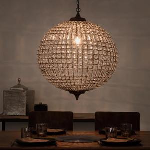 Lustre de luxe en forme d'œuf, cristaux, éclairage, style <span class=keywords><strong>espagnol</strong></span>, traditionnel, vintage, globe en bronze, lampes pendantes françaises, lustre - Product Image 6