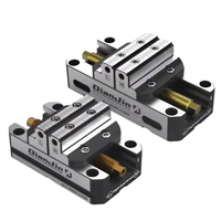 Étau auto-centrant compact avec mâchoires crantées en acier pour centre d'usinage CNC 5 axes