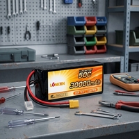 Batterie LiPo Longkun 18S 76V 30000mAh 50C 2280Wh à décharge élevée pour drone UAV, batterie polymère au lithium OEM ODM